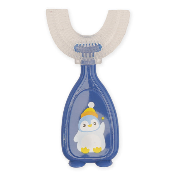 Kids U-Shape Toothbrush Penguin Blue - Sunshine