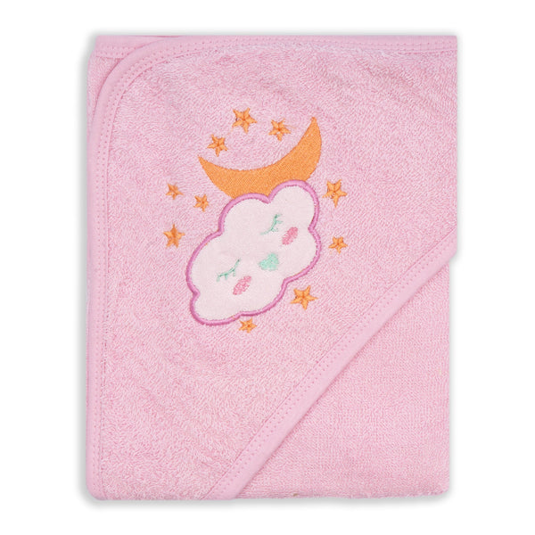 Little Star Baby Bath Towel Cloud Pink