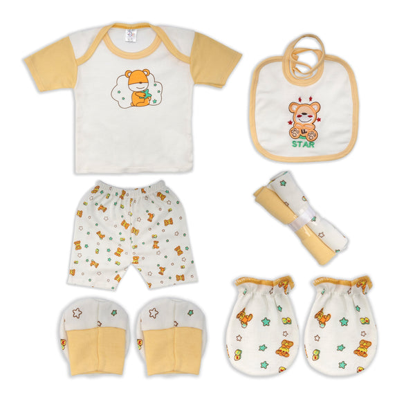Little Star 7pcs Baby Gift Set Bear Yellow (0-6 Months)