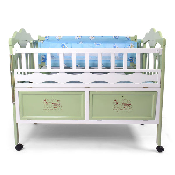 Junior Junior Wooden Baby Cot With Drawer Bc-28Mc