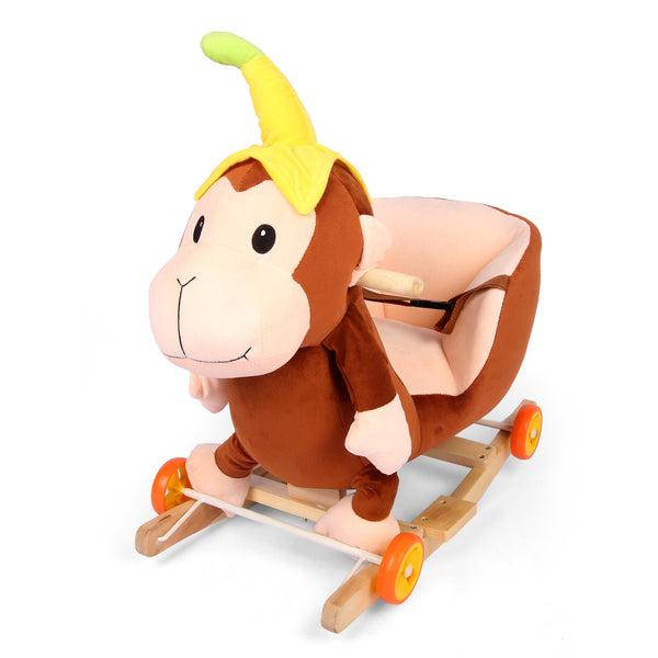 Junior Monkey Rocking Horse With Wheels Rh-625Mnky