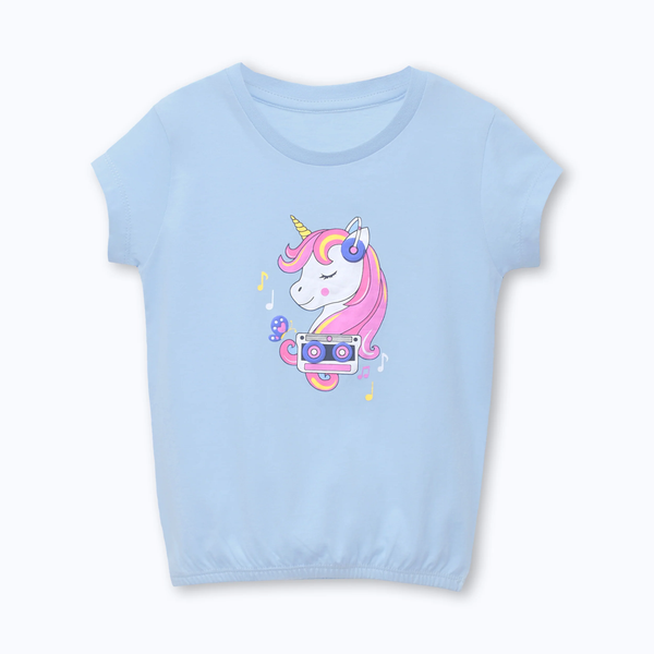 Cuddle & Cradle Girls Graphic T Shirt Unicorn