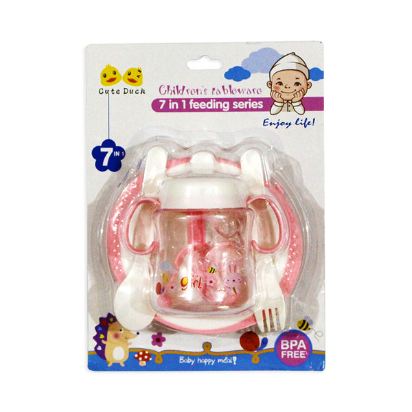 Little Sparks 7in1 Baby Feeding Set Pink