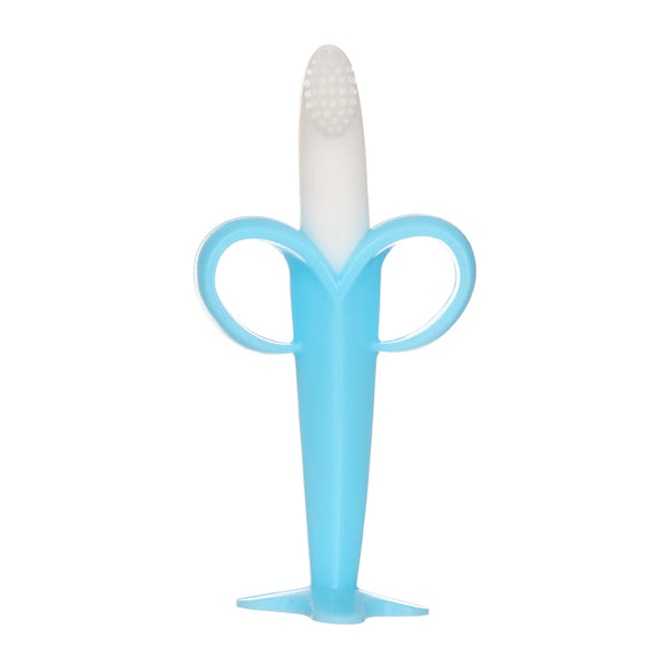 Little Sparks Bendable Banana Toothbrush & Teether Blue