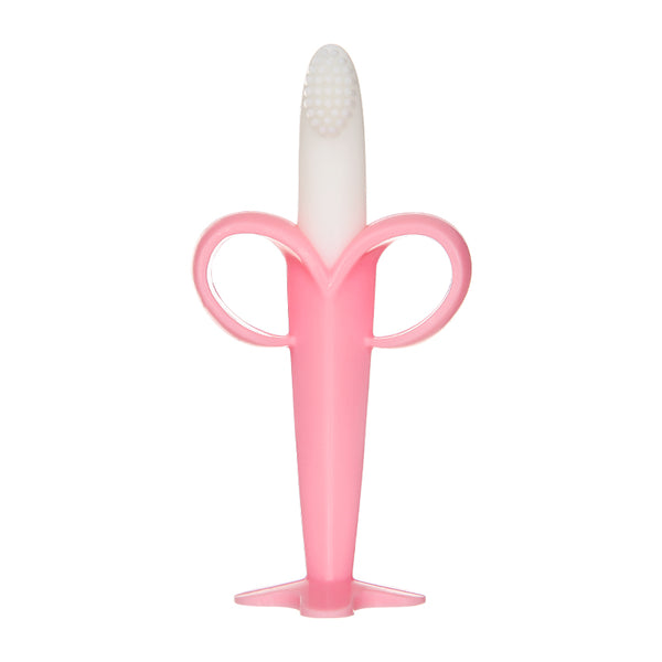 Little Sparks Bendable Banana Toothbrush & Teether Pink
