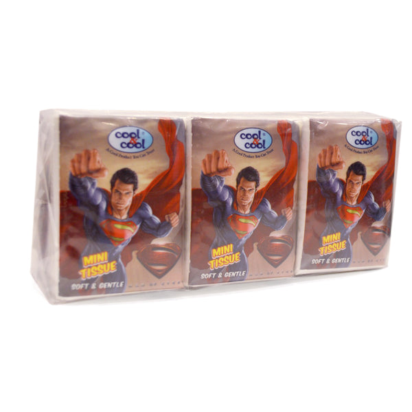 Cool & Cool Mini Tissue Superman 10S - Pack Of 6