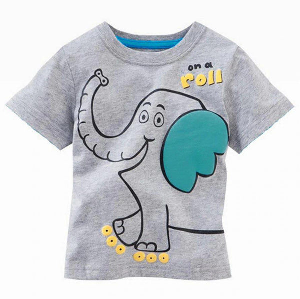 Oolaa Printed T-Shirt Elephant Grey