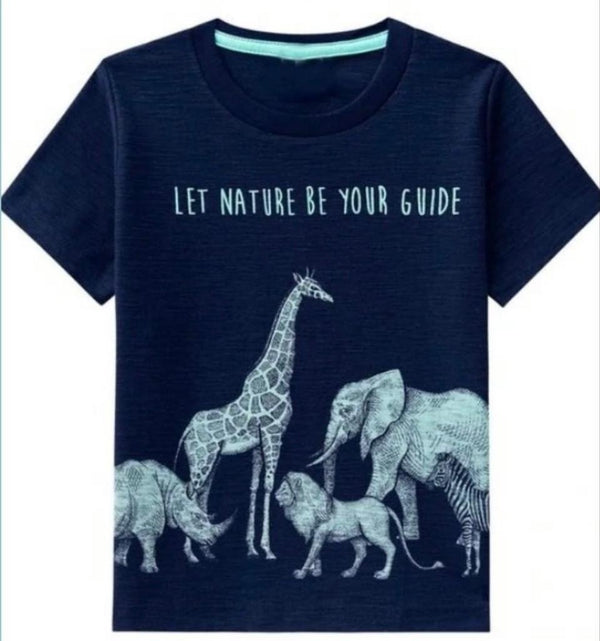 Oolaa Printed T-Shirt Nature Blue