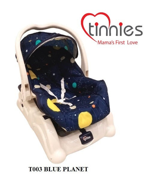 Tinnies Carry Cot With Rocking Blue Planet