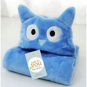 Baby Blore Blanket Owl Blue - Sunshine