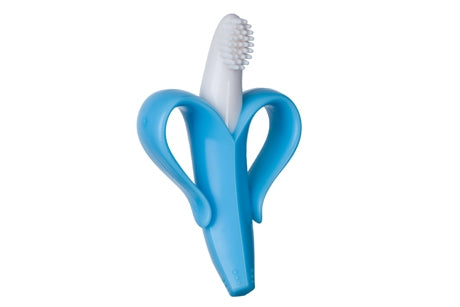 Sunshine Baby Banana Bendable Training Toothbrush/Teether (Infant) Blue