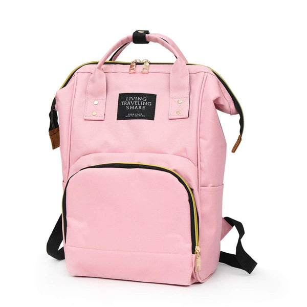 Baby Diaper Bag (Waterproof) Pink - Sunshine