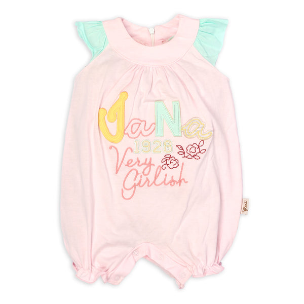 Little One Baby Romper Pink & Green