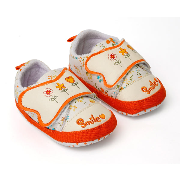 Baby Steps Shoes Smile Orange