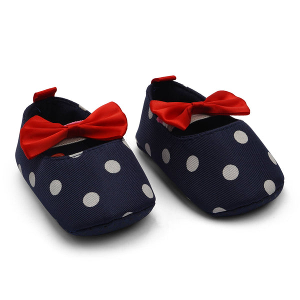 Baby Steps Shoes Blue With White Dots