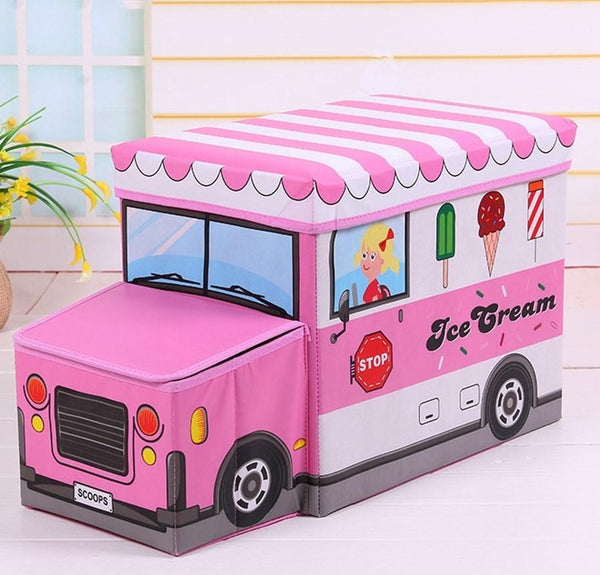Bus Storage Box Ice Cream Pink - Sunshine