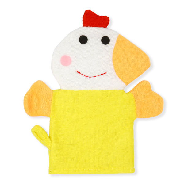 Baby Bath Glove Cartoon Character Yellow - Sunshine