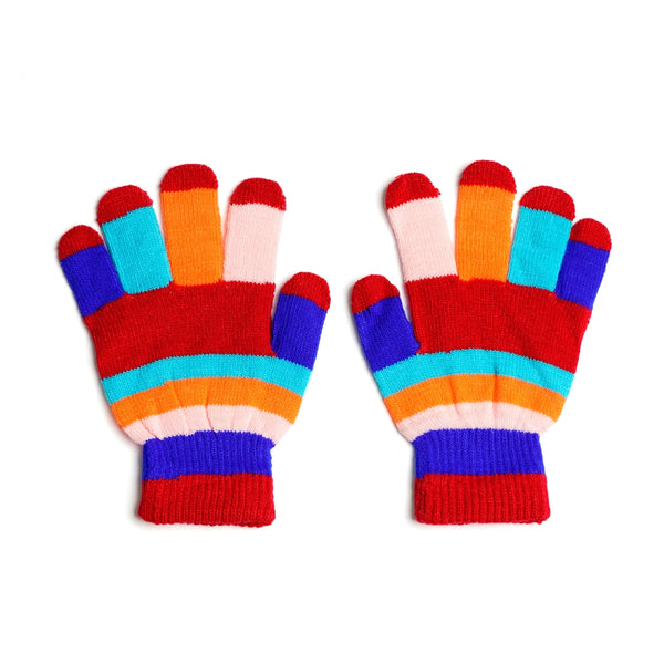 Little Sparks Baby Woolen Gloves Multi Red Large (5-6 Years)
