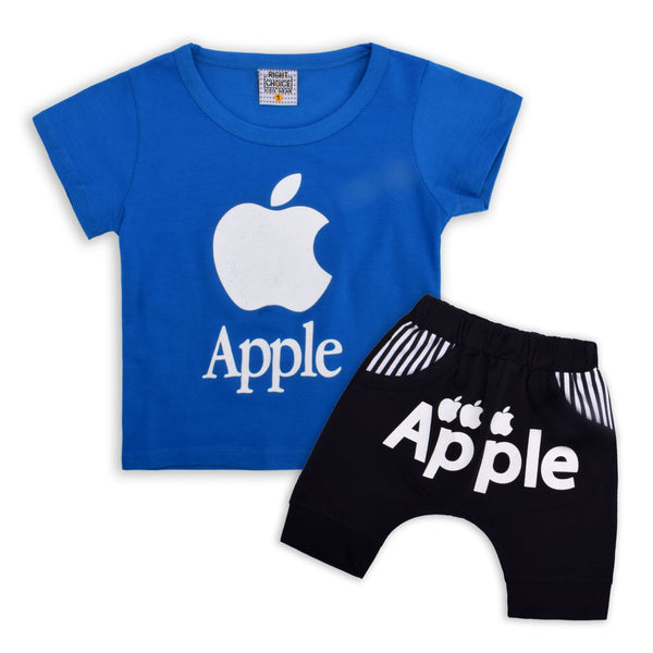Little Sparks Apple Baby Suit Blue(3-6 Months)