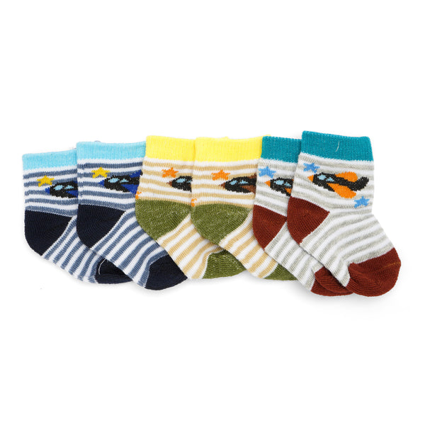 Sunshine Baby Socks Pack of 3 Jet Multi Color