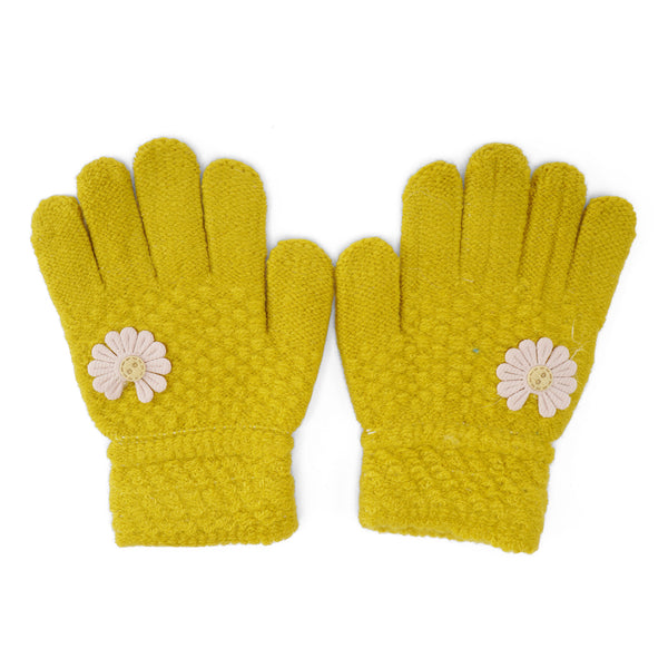 Little Sparks Baby Woolen Gloves Yellow
