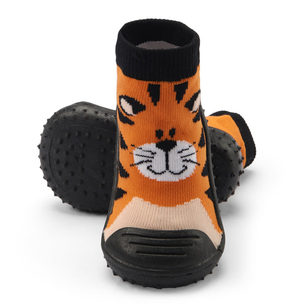 Skidders Baby Grip Shoes Yellow Lion