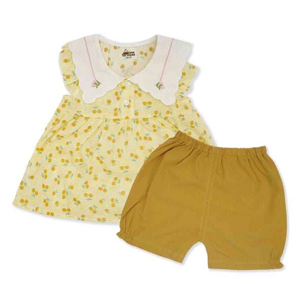 Little Sparks Baby Frock Yellow