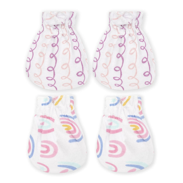 Little Sparks Baby Mittens Set Pack Of 2 Rainbow