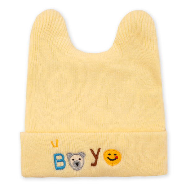 Baby Winter Cap Yellow Boy - Sunshine