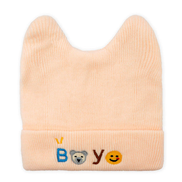 Baby Winter Cap Boy Beige - Sunshine