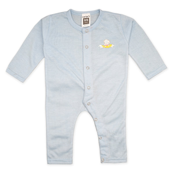 Baby Sleepsuit Elephant Sky Blue - Sunshine