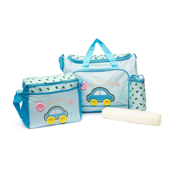 Baby Pack of 3 Diaper Bag Car Blue - Sunshine