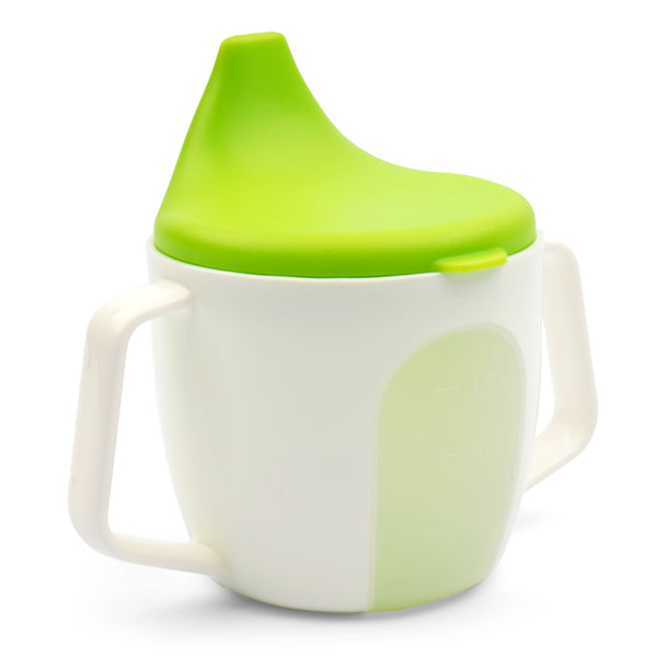 Baby Sipper Cup Green & White - Sunshine