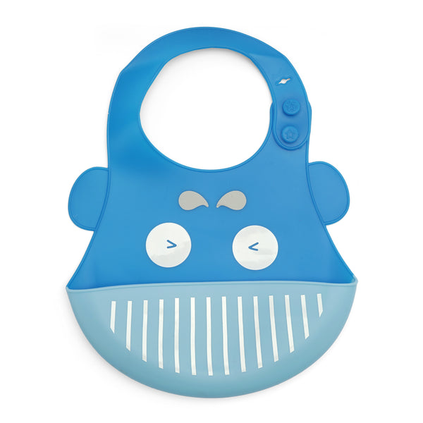 Baby Plastic Bib Whale Blue - Sunshine