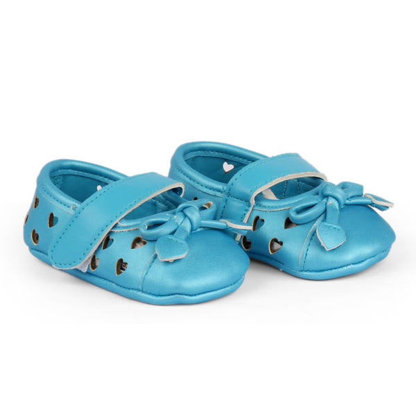 Baby Steps Shoes Hearts Light Blue