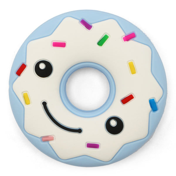 Little Star Baby Teether Smiley Donut Blue