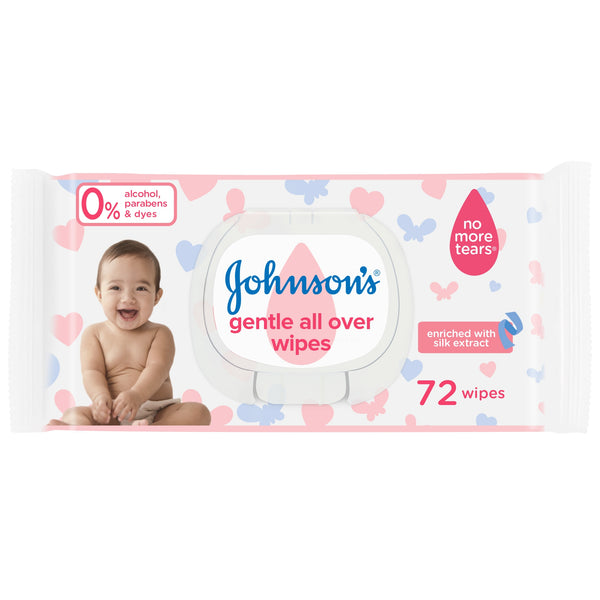 Johnsons Baby Gentle All Over 72 Wipes