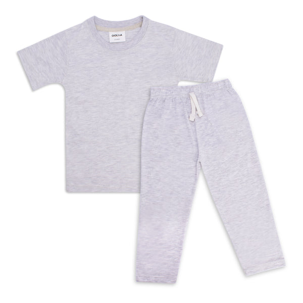 Oolaa Kids Pajama Suit Textured Grey