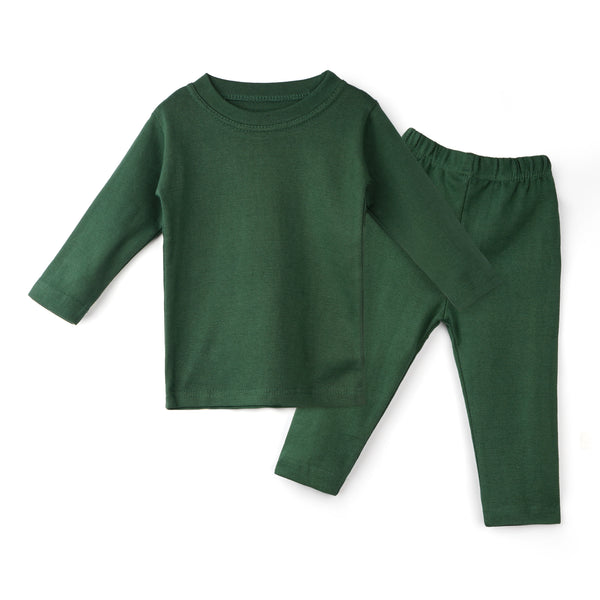 Oolaa Kids Rib Innerwear Dark Green