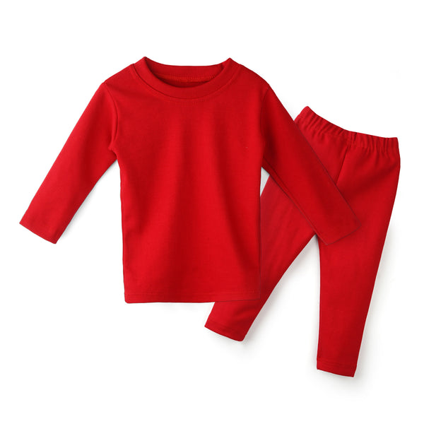 Oolaa Kids Rib Innerwear Red