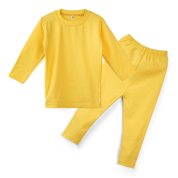 Oolaa Kids Rib Innerwear Yellow