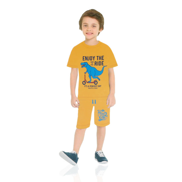 Losan Kids Shirt & Short Set Jurassic Yellow