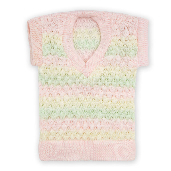 Baby Sleevless Sweater Pink - Sunshine