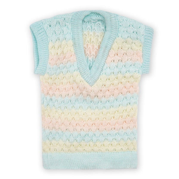 Baby Sleevless Sweater Blue - Sunshine