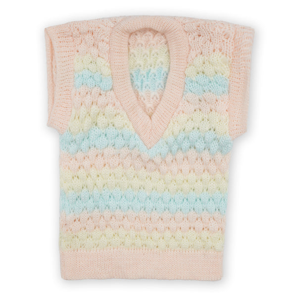Baby Sleevless Sweater Light Pink - Sunshine