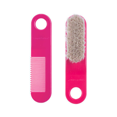 Canpol Babies Baby Brush And Comb With Soft Natural Bristles Pink