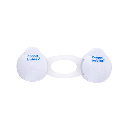 Canpol Babies Multi-Purpose Safety Lock ÃƒÂ¢Ã¢â€šÂ¬Ã¢â‚¬Å“ 2 Pcs (Short) White