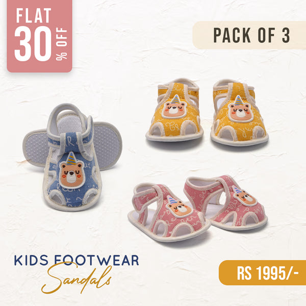 Little Sparks Baby Sandals Pack Of 3