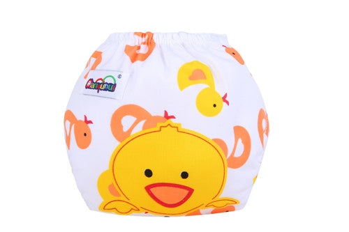 Baby Reusable Nappy Printed Duck - Sunshine