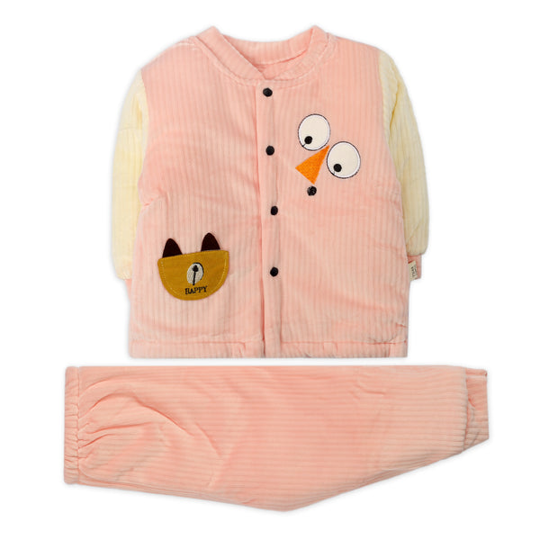Little Sparks Baby Woolen Suit Happy Pink